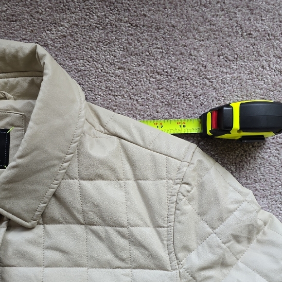 Sam Edelman Women's Cream Quilted Puffer Faux Leather Jacket, Preowned, XL - Picture 11 of 16